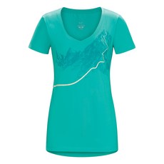 아크테릭스 여성용 애프터글로 SS 브이넥 티셔츠 19013