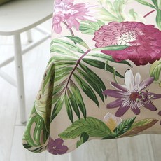 decotonik 熱帶風桌布, 米色, 2人用(120*120cm)
