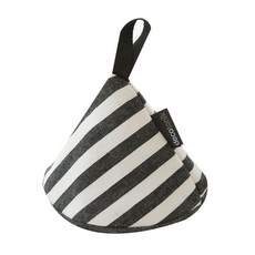 DECOTONIK 黑色條紋尖頂廚房手套, B 中等條紋, 1個