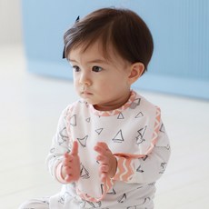 Withbebe 竹纖維圍兜, 橘色, 1入