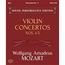 Violin Concertos Nos. 1-5: With Separate Violin Part Paperback, Dover Publications
