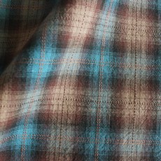 Eco chic系列格紋渲染布料, 藍色