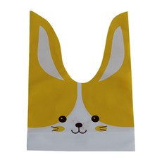 TINAPICNIC 翹耳包袱巾禮物包裝布 中, 25入, 黃色兔子