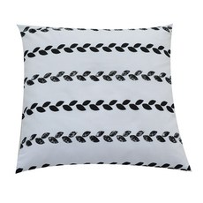 簡約印花靠墊套, 海狸鼠（白+黑）