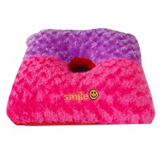 方形坐墊, 紅色(底部) 混色(頂部), 1入