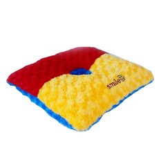 方形坐墊, 藍色(底部) 混色(頂部), 1入