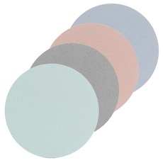 Block Mart 珪藻土杯墊兼肥皂墊 圓形 4入, 隨機出貨