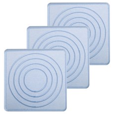 Block Mart 珪藻土廚房杯墊兼肥皂墊 3入, 藍色