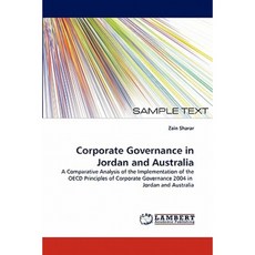 Corporate Governance in Jordan and Australia Paperback, LAP Lambert Academic Publishing