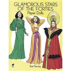 Glamorous Stars of the Forties Paper Dolls Paperback, Dover Publications