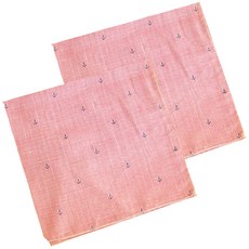 Donna&deco 便當包巾 摩登格紋 紅色, 2個