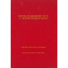 Papyri in Memory of P.J. Sijpesteijn Hardcover, American Society of Papyrologists