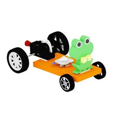 향앤미과학 STEAM 사이언스 LED 왕눈이 탄성자동차 만들기 키트, 1세트