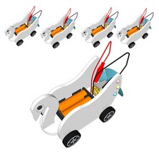 향앤미과학 STEAM 사이언스 창작용 전동풍력백조 일반형 만들기 키트 5p, 1세트