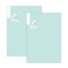 크레용신짱 짱구는 못말려 그리드 중철노트 M, 흰둥이의외출, 2개입