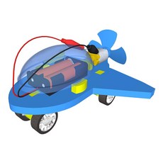 향앤미과학 STEAM 사이언스 전동 풍력 비행기 일반형, 1개