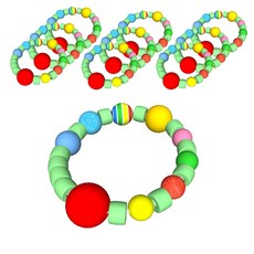 향앤미과학 STEAM 사이언스 자외선 야광 태양계 행성 팔찌 만들기, 10개입