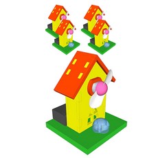 향앤미과학 STEAM 사이언스 풍차 선풍기 만들기 LED형, 5개입