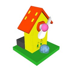 향앤미과학 STEAM 사이언스 풍차 선풍기 만들기 LED형, 1개