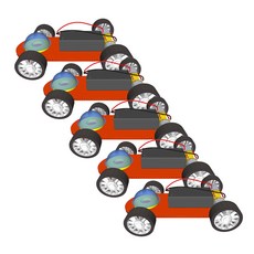 향앤미과학 STEAM 사이언스 듀얼 모터 전동 자동차 일반형, 5개입