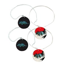 향앤미과학 STEAM 사이언스 클레이 공룡 화석 만들기 목걸이형 랜덤 발송 4p, 1세트