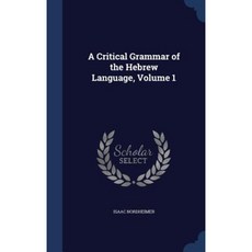 A Critical Grammar of the Hebrew Language Volume 1 Hardcover, Sagwan Press