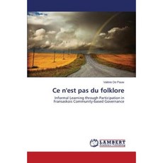 Ce N'Est Pas Du Folklore Paperback, LAP Lambert Academic Publishing
