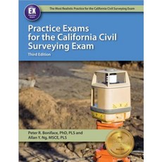 Practice Exams for the California Civil Surveying Exam Paperback, Professional Publications Inc