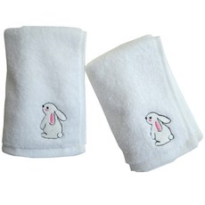 세맘스 어린이집 수건, 토끼, 2개
