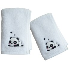 세맘스 어린이집 수건, 아기팬더, 2개