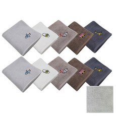 송월타월 캐릭터키즈40 세면타월 10p 랜덤 발송 + 리본핸드타월, 1세트