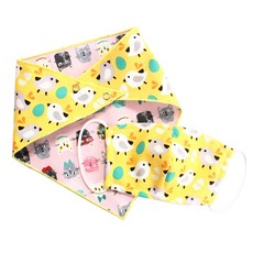 드레스하우스 유아동용 병아리 입체 마스크 + 양면 스카프빕