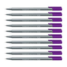 스테들러 트리플러스 화인라이너 334 수성펜 0.3mm, 6violet, 10개