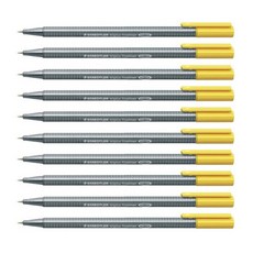 STAEDTLER 施德樓 Triplus Fineliner 334 水性筆 0.3mm, 1yellow, 10個