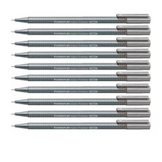 STAEDTLER 施德樓 Triplus Fineliner 334 水性筆 0.3mm, 82lightgrey, 10個