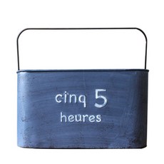 長方形置物籃, 深藍色