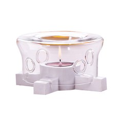 릴리 내열유리 티포트 받침대 + 유리, 무색, 1세트