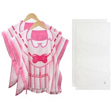 송월타월 코코베리 후드비치가운 2p + 호텔 컬렉션 클래식50 유아용 목욕타올 2p, 아이보리, 1세트