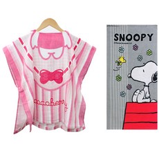 Songwol 松月 Cocoberry沙灘袍+史努比印花浴巾, 混色, 1組