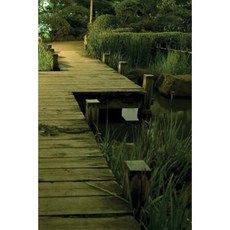 Garden Pond Walkway Grid Notebook: 150 Page Grid Notebook Journal Diary Paperback, Createspace Independent Publishing Platform