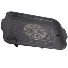 雙耳鑽石不沾方形橫紋煎烤盤 TC-119, 40.5 x 26.3 厘米，4 厘米高, 1個