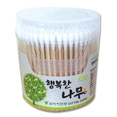 투고팩 제이씨코리아 행복한나무 면봉 원터치, 200개입, 5개