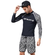 69 SLAM 花卉白色中長版海灘褲