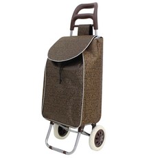 프리미엄 쇼핑카트, 패턴브라운, 1개