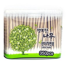 행복한나무 원터치 면봉, 350개입, 5개
