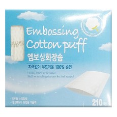 네일리안 엠보싱 화장솜 210매, 3개, 210매입