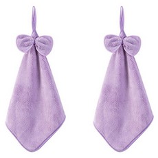 이코디 캐시미어 리본 주방수건, 퍼플, 2개입