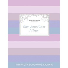 Adult Coloring Journal: Gam-Anon/Gam-A-Teen (Safari Illustrations Pastel Stripes) Paperback, Adult Coloring Journal Press