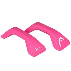 헤드 푸쉬업 아령 1kg, 핑크