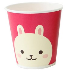 황씨네도시락 캐릭터 종이컵 토끼, 140개입, 1개
